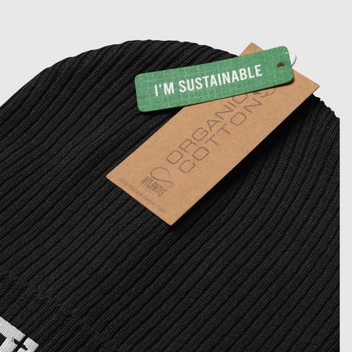 Organic ribbed beanie